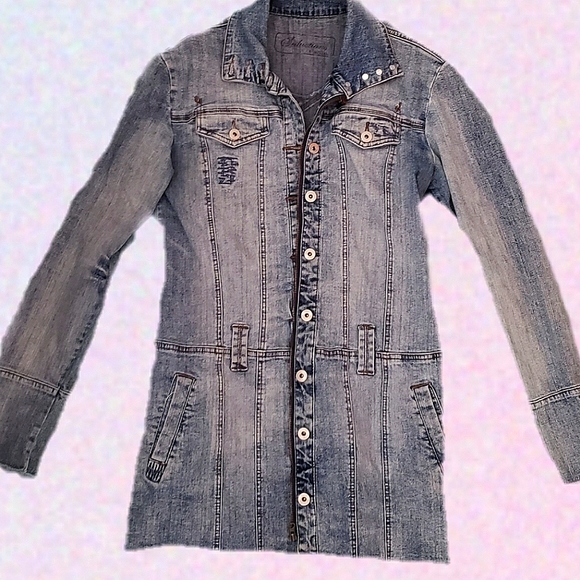 Seduction Jackets & Blazers - Denim, Button Down Jacket, Large